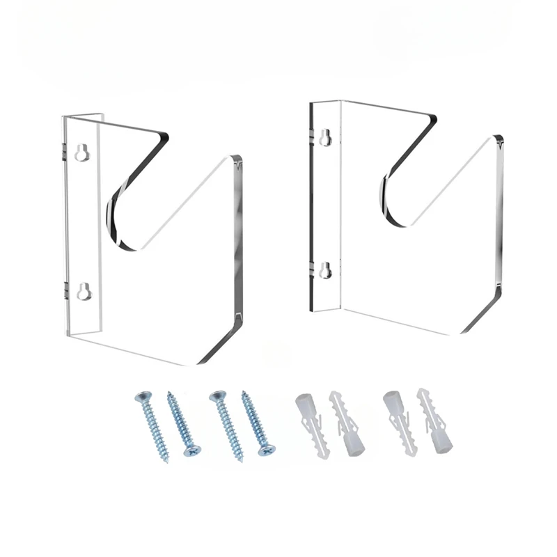 1 para deskorolka do montażu na ścianie akrylowa deskorolka uchwyt ścienny stojak wystawowy kryty pływający uchwyt do przechowywania deskorolki, trwały