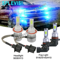 Car LED Headlight 9008 H13 Hi Low Beam H10  9145 Fog Light Bulbs For Ford F150 F-150 2004-2014 Ford F250 F350 F450 2005-2019