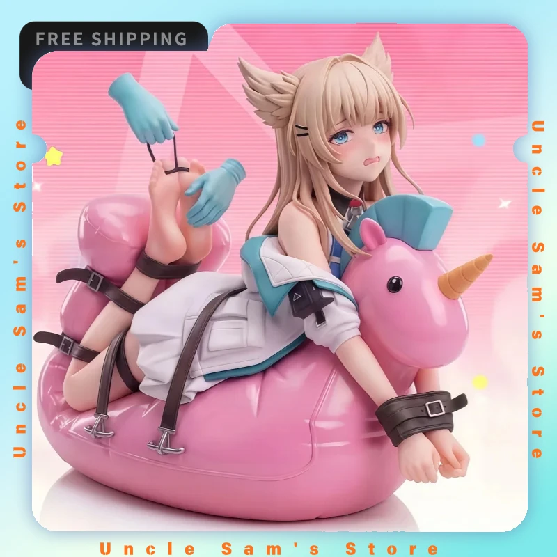 16cm Anime Arknights Endfield Perlica Unicorn Figure Collectible Model Car Interior Ornament Desktop Decoration Fans Gift