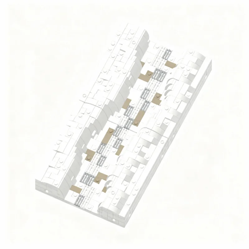 269 Piezas MOC Hoth Trench Straight Star Battle, Bloques de Construcción de Modelos, Arquitectura, Ensamblaje, Juguetes Creativos DIY, Idea de Regalo de Navidad