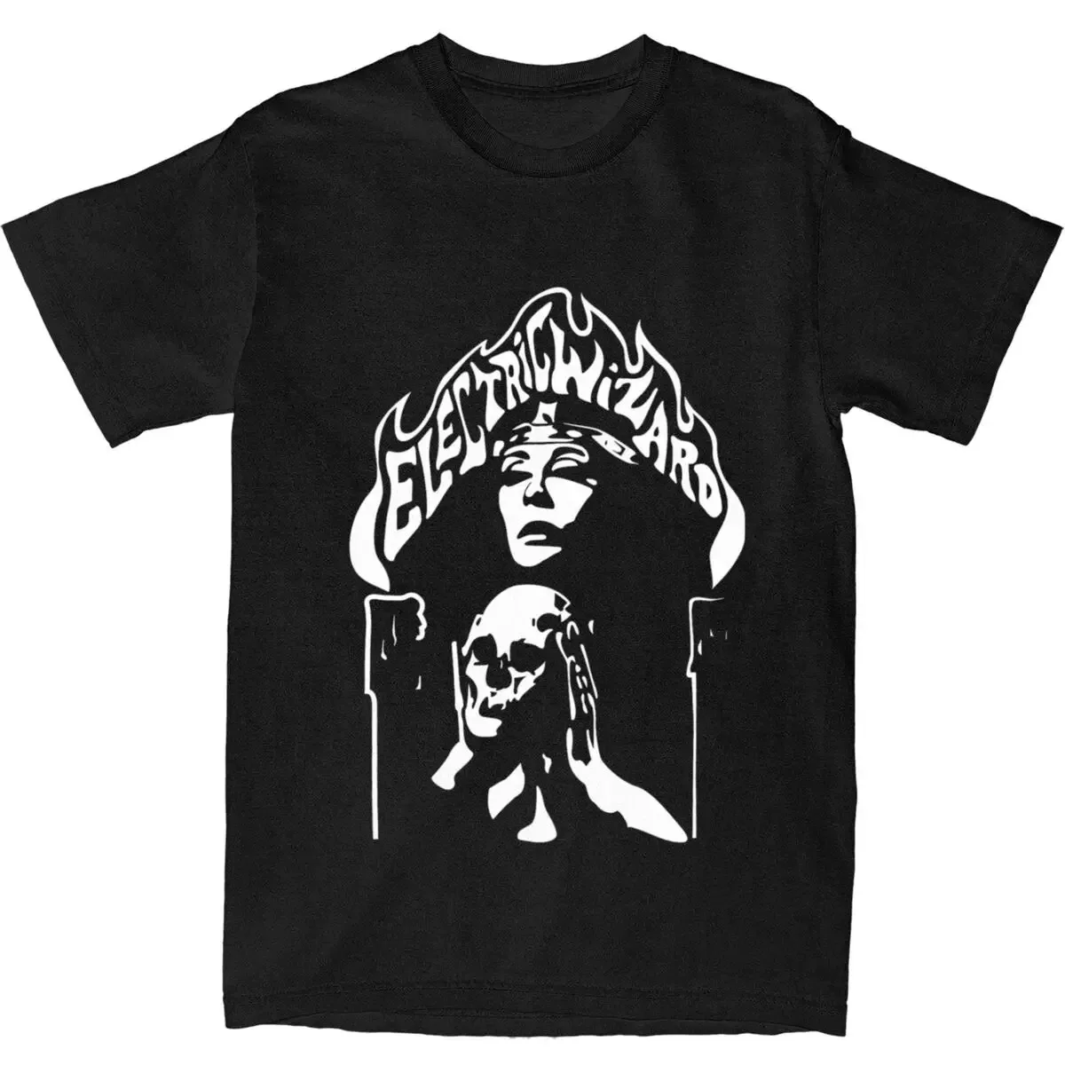 

Electric Wizard T Shirts Merch Men Women 100% Cotton Crazy Tees Short Sleeve Tops Unique