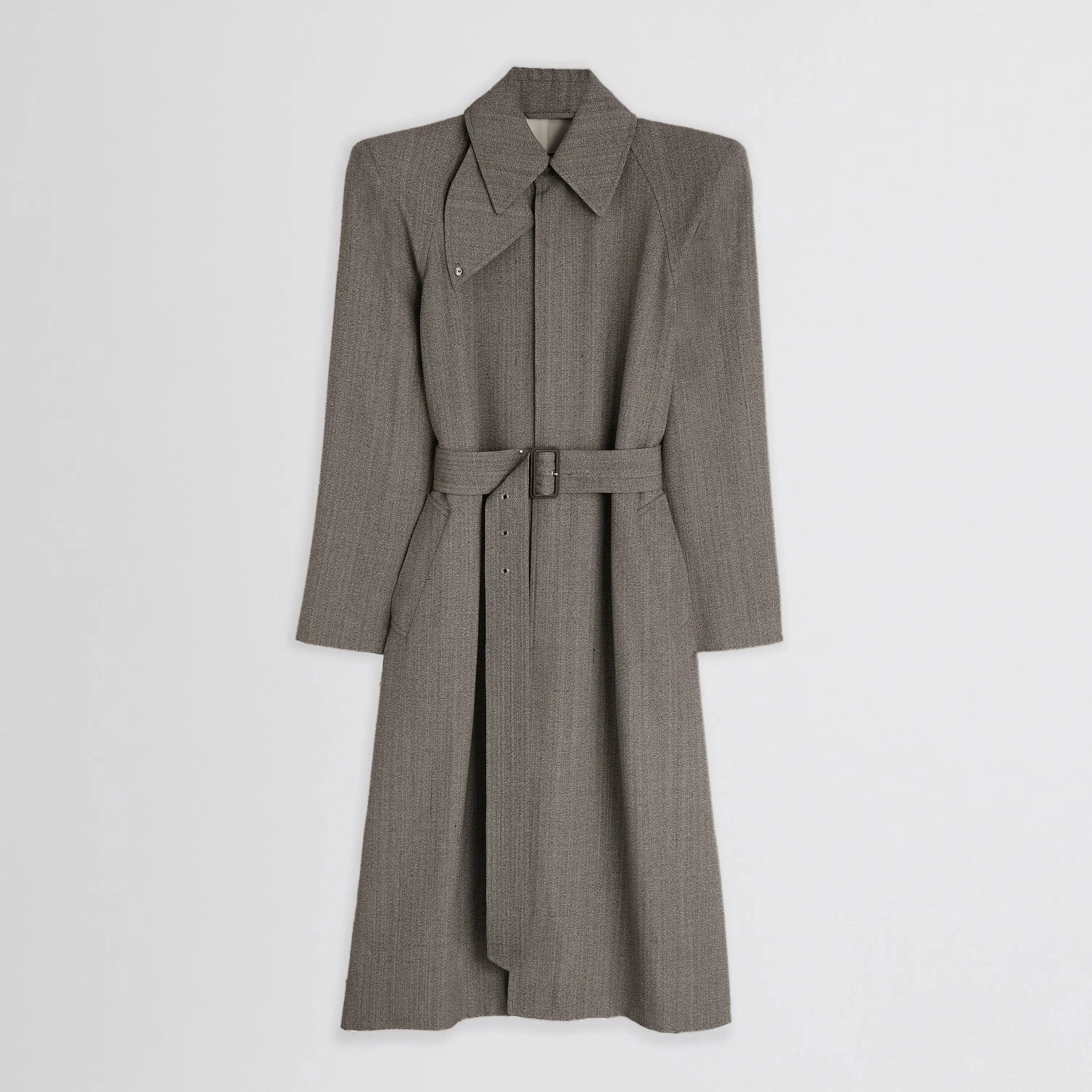 المعطف النسائي الجديد عبارة عن معطف Phoebe Philo طويل مصنوع يدويًا من قبل المصممين الكبار