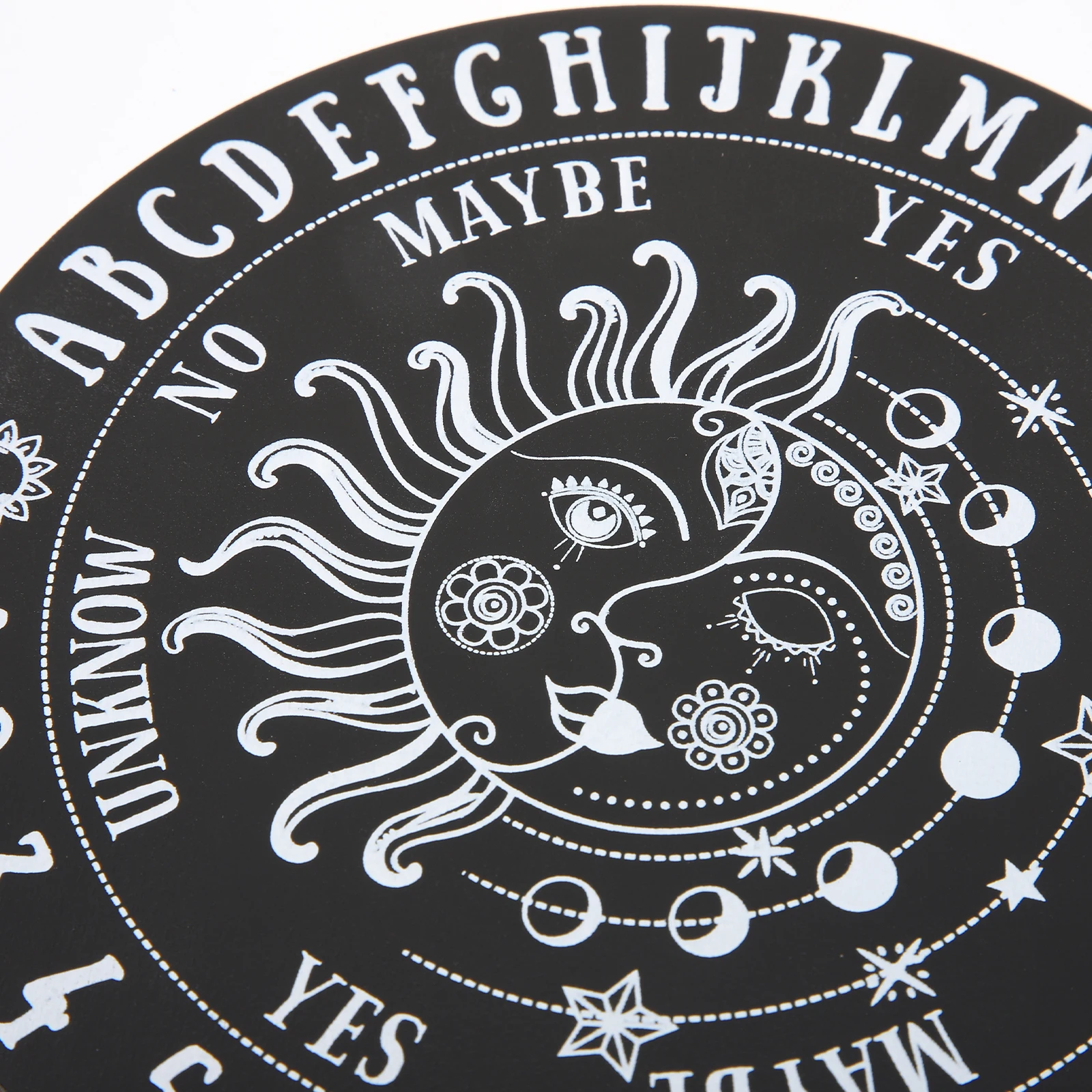 2 Pcs Meditation Ornaments Decorative Divination Board Desktop Pendulum Boards Decoration Supplies Witch Mat for Wooden