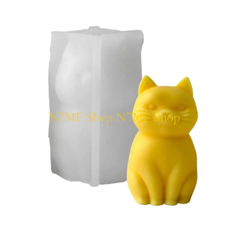 

N7MF Artistic 3D Feline Silicone Mold Multipurpose for Gifts and Decorative