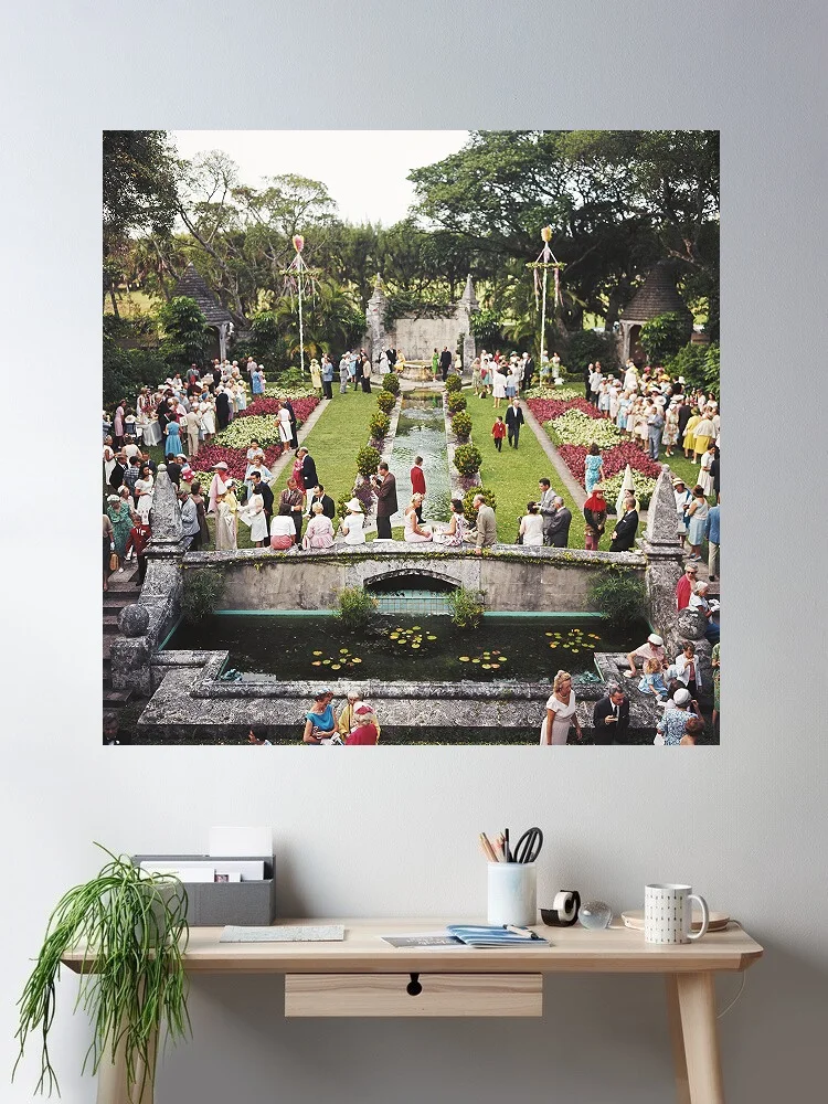 Slim Aarons 'Arts Festival', Print Art Canvas Poster, Living Room, Home Wall Decor Picture
