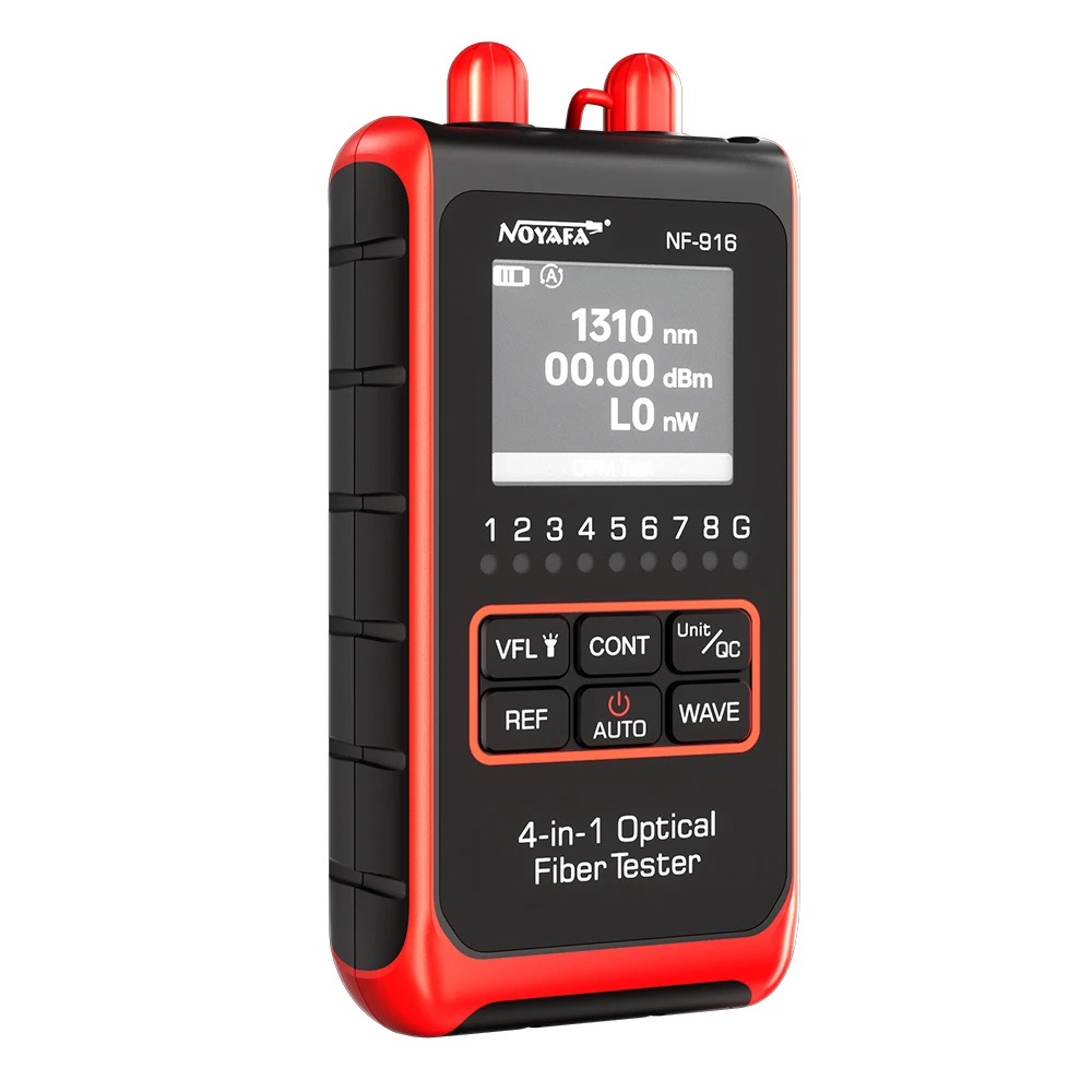 Noyafa NF-916 4-in-1 Glasfaser-Leistungsmesser Visual Fault Locator VFL REF FC SC ST Rj45 Glasfaserkabeltester Netzwerkwerkzeuge