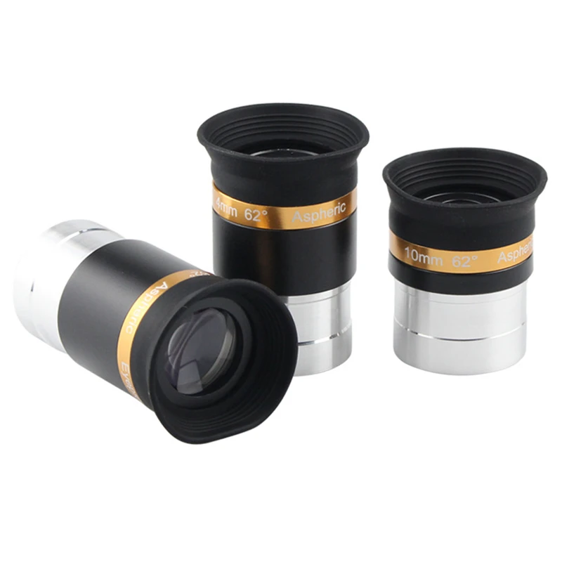 

3PCS/SET Agnicy 1.25 Inches 62 Degrees 4mm 10mm 23mm in Sale Astronomical Telescope Aspheric Wide-angle Eyepiece Combination Set