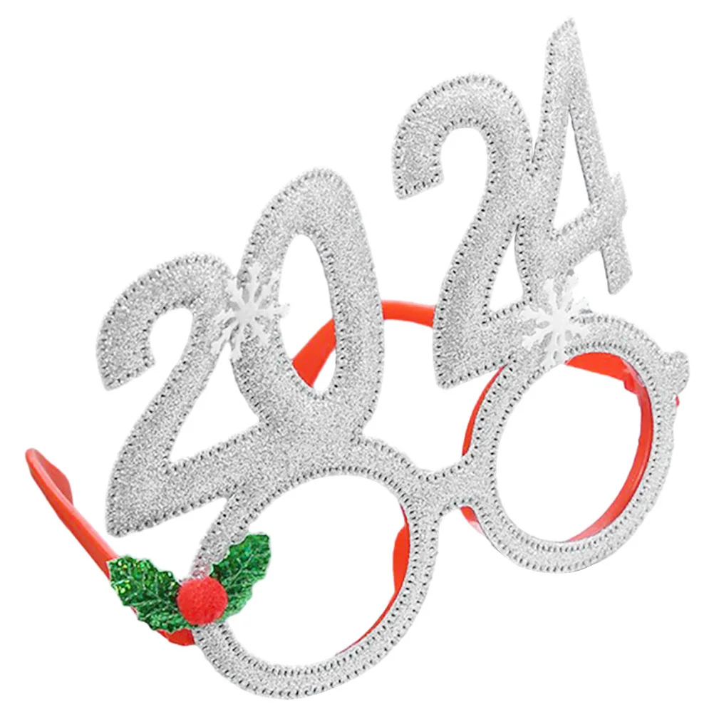 

Christmas Glasses Props Party Decorative Supplies Photo Booth Eyeglasses Frame Felt Cloth
