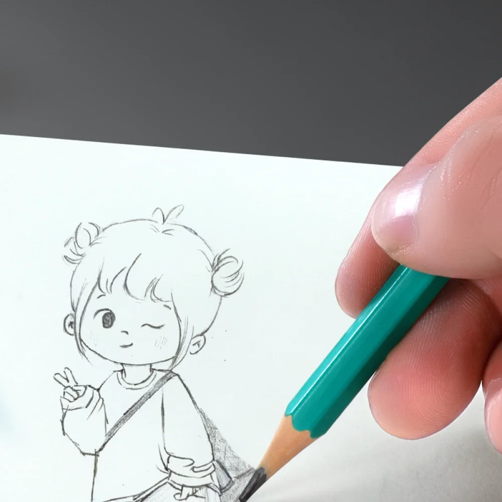 Writing Sketching Drawing Pencils For Skyglory HB Wood Stationery School Students Study Supplies With Eraser Top