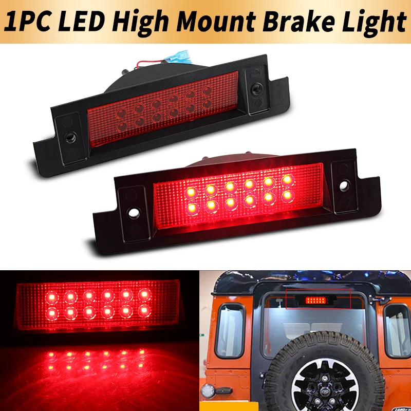 1PC LED High Mount Brake Light Canbus For Land Rover Discovery MK1 MK2 1994-2004 Defender 1990-2016 Tail Stop Lamp Car Accessory