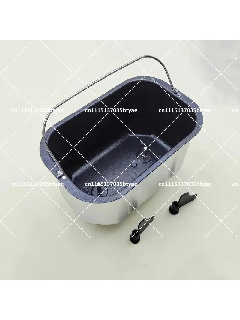 Bread Machine Pan with 2 Kneading Blades Replacement for 750g 1000g Loaf, Non-Stick Breadmaker Bucket for Home Baking