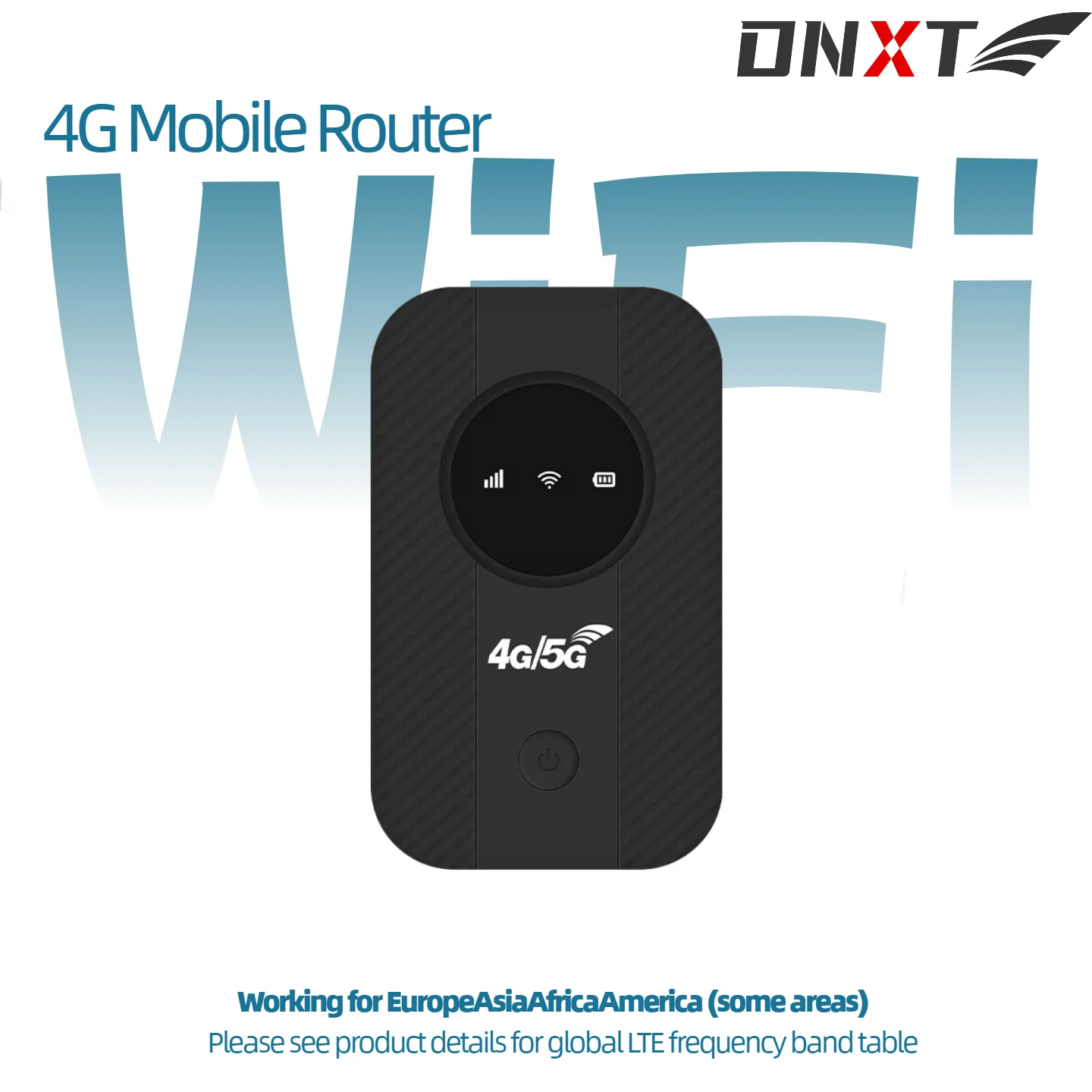 

DNXT M5 4G/5G Portable WiFi Router Pocket MiFi Modem with SIM Card Slot High Speed Mobile Hotspot for Travel Office Outdoor Use