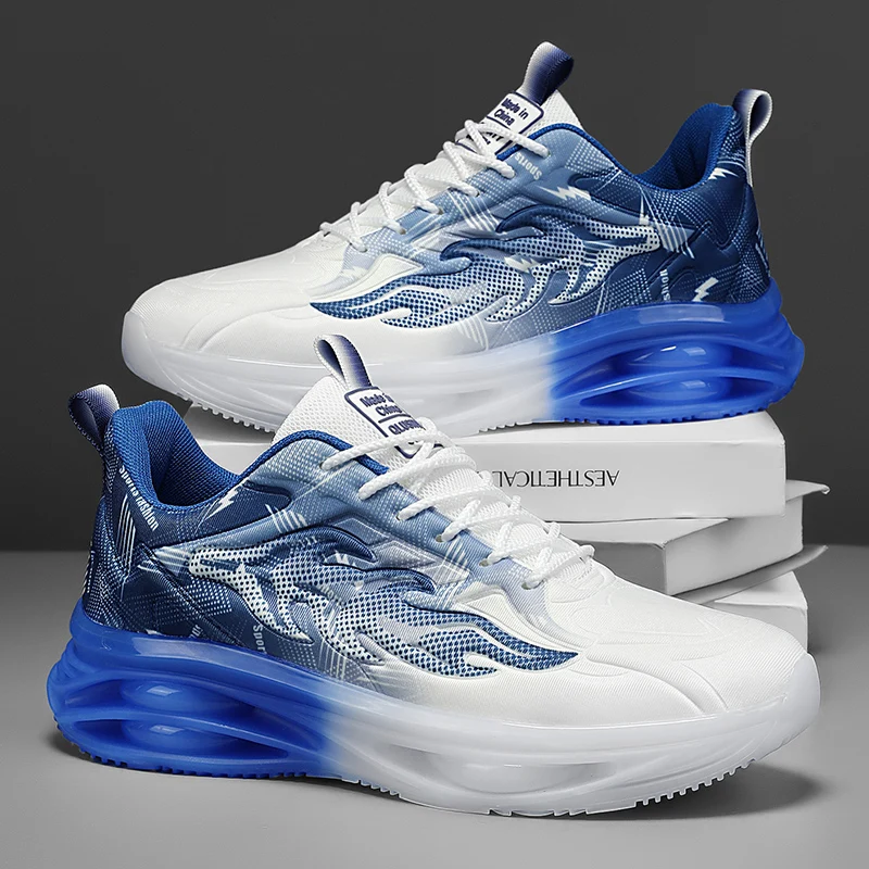 

All-Season Men's 2025 New Style Breathable Mesh Platform Sports Shoes - Teenage Versatile Casual Running Sneakers