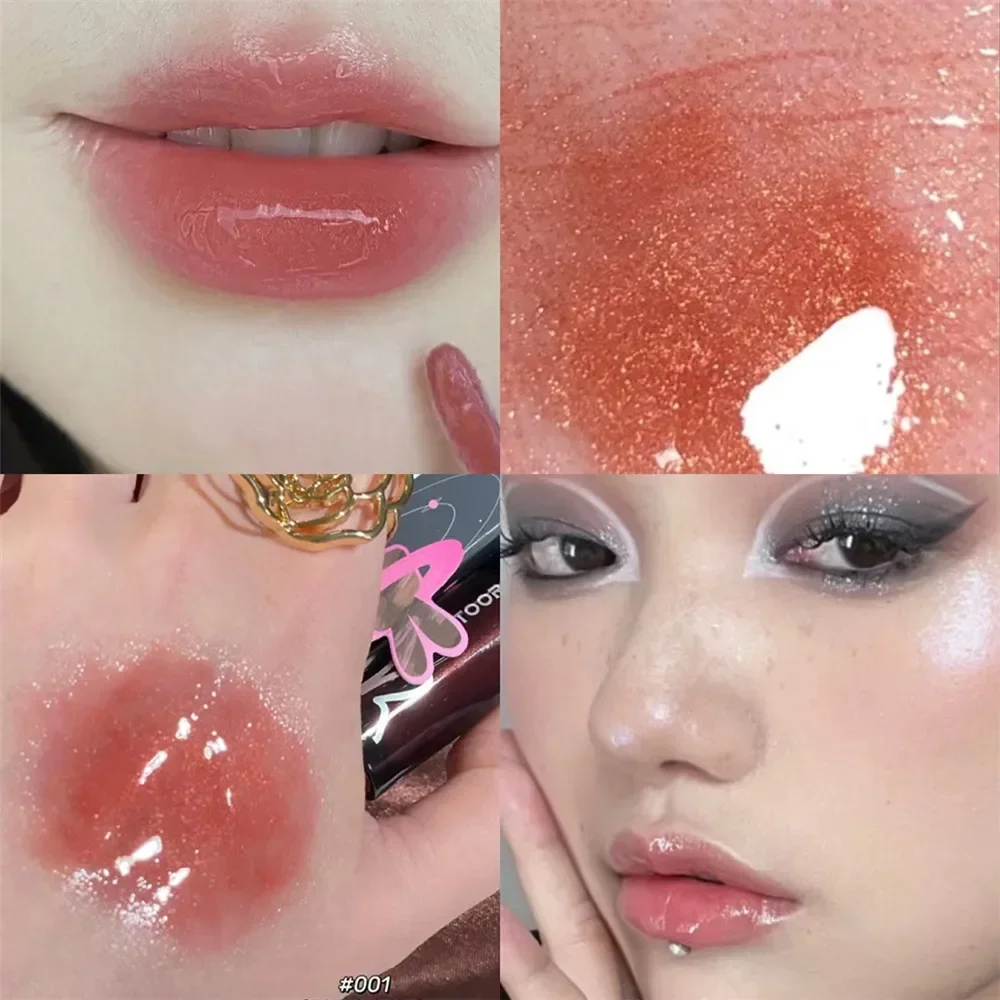 Shiny Diamond Lip Gloss Moisturizing Water Lip Glaze Long Lasting Nourishes Lips Lip Plumper Lips Tint Lips Oil Makeup