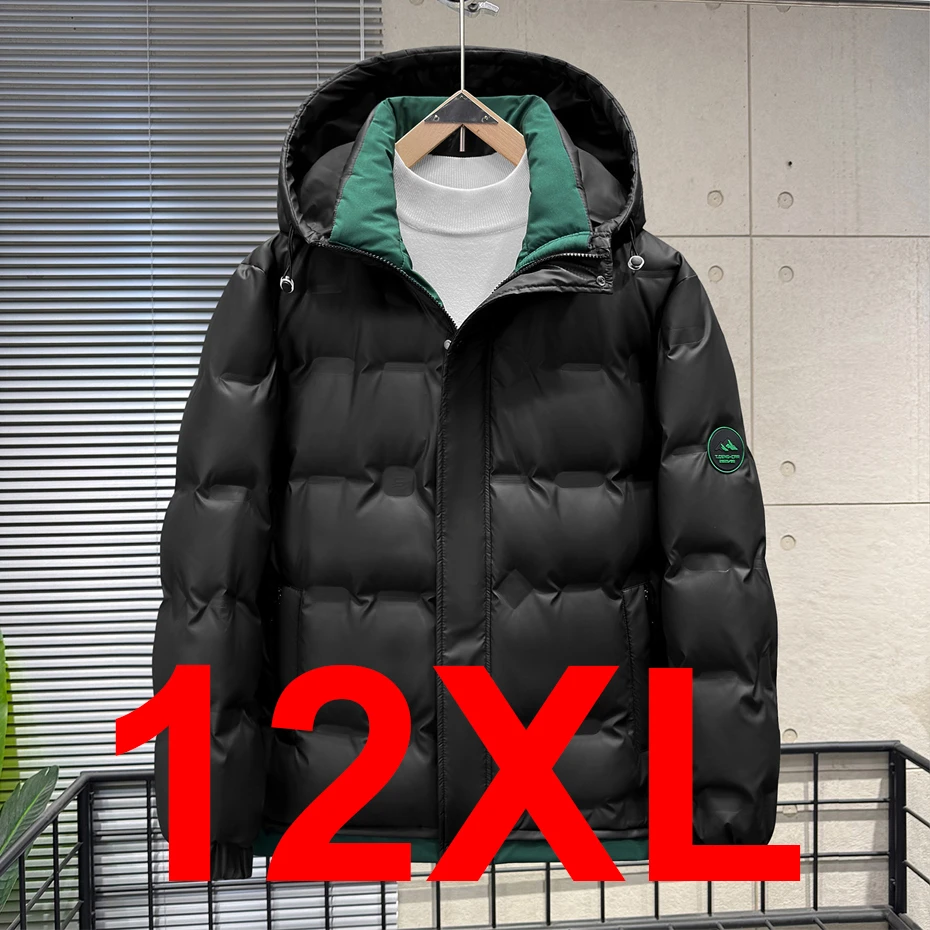 Winter Down Jacket Men Plus Size 12XL 10XL Thick Jacket Coat Male Fashion Casual Down Coat Big Size 12XL