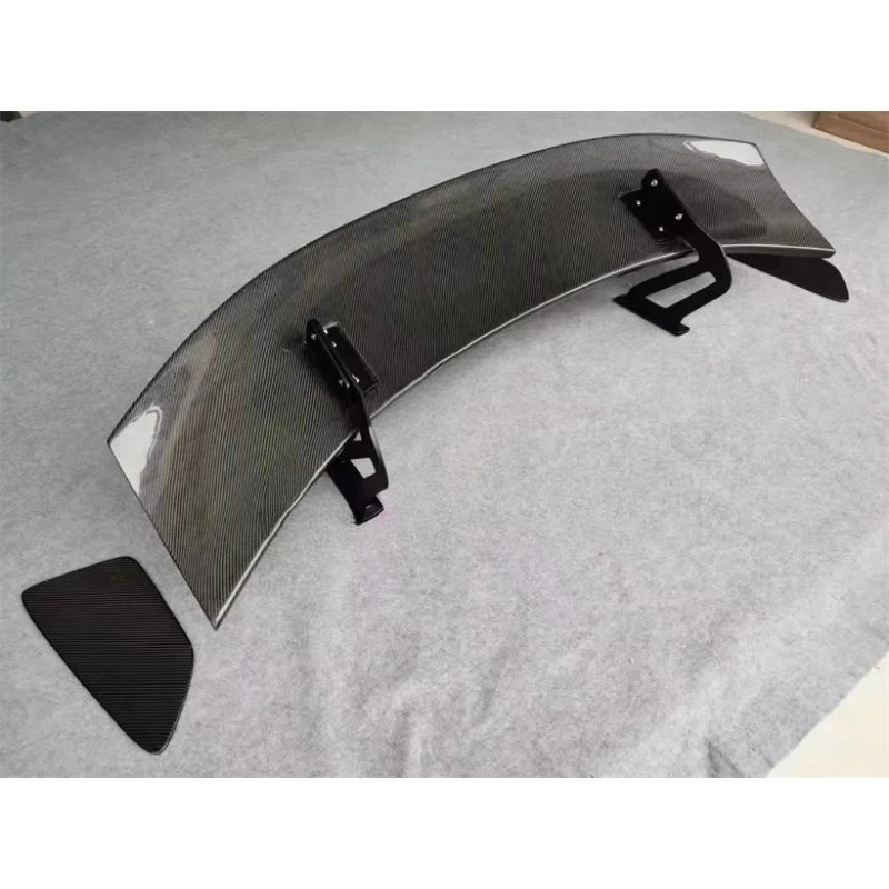 2016+ New Design GT-4 Style Real Carbon Fiber Car Rear Tail Spoiler for   718 Universal Rear Trunk Spoiler Wing