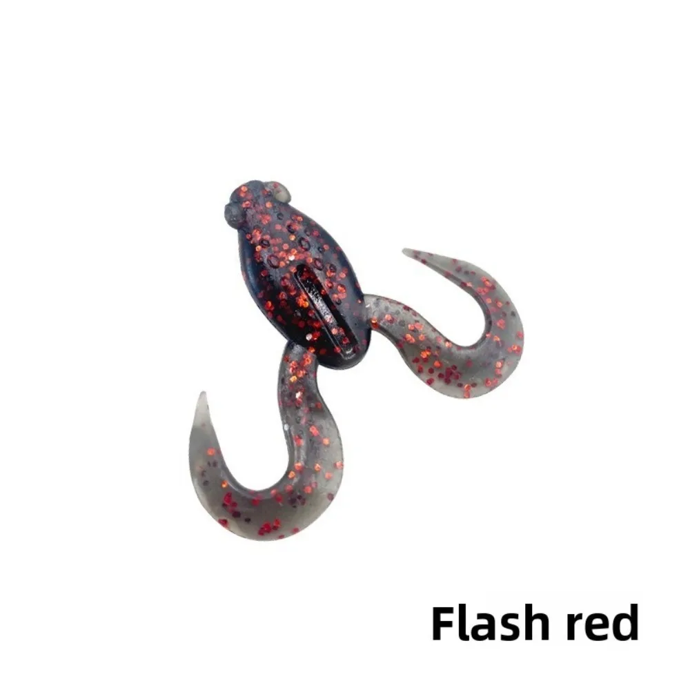 

4pcs/Bag 15g Weight TPE Fishing Bait Floating Design Soft Material Luya Floating Soft Bait 10cm Length Kicking Action