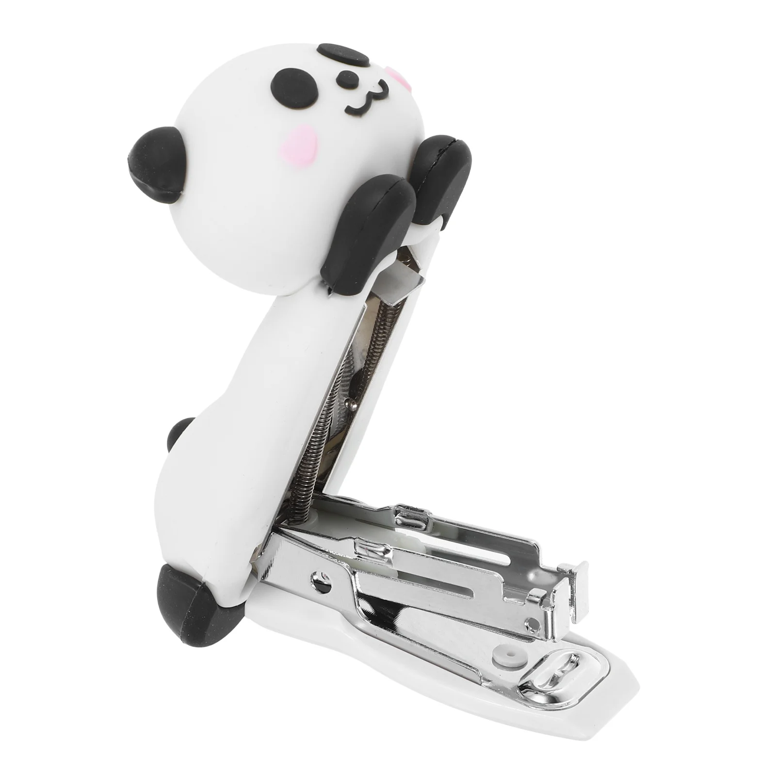 Mini Cute Panda Small Desktop Stapler Portable Fun Stapler for Teachers Classroom School Home Office Use Stapling Machine
