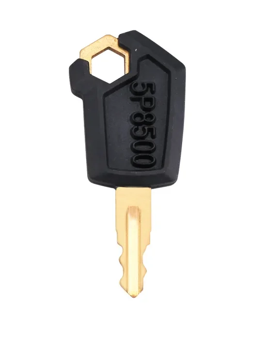 2 PCS 5P8500 Copper Ignition Key With Logo For Caterpillar Heavy Equipment E320C E320D Excavator