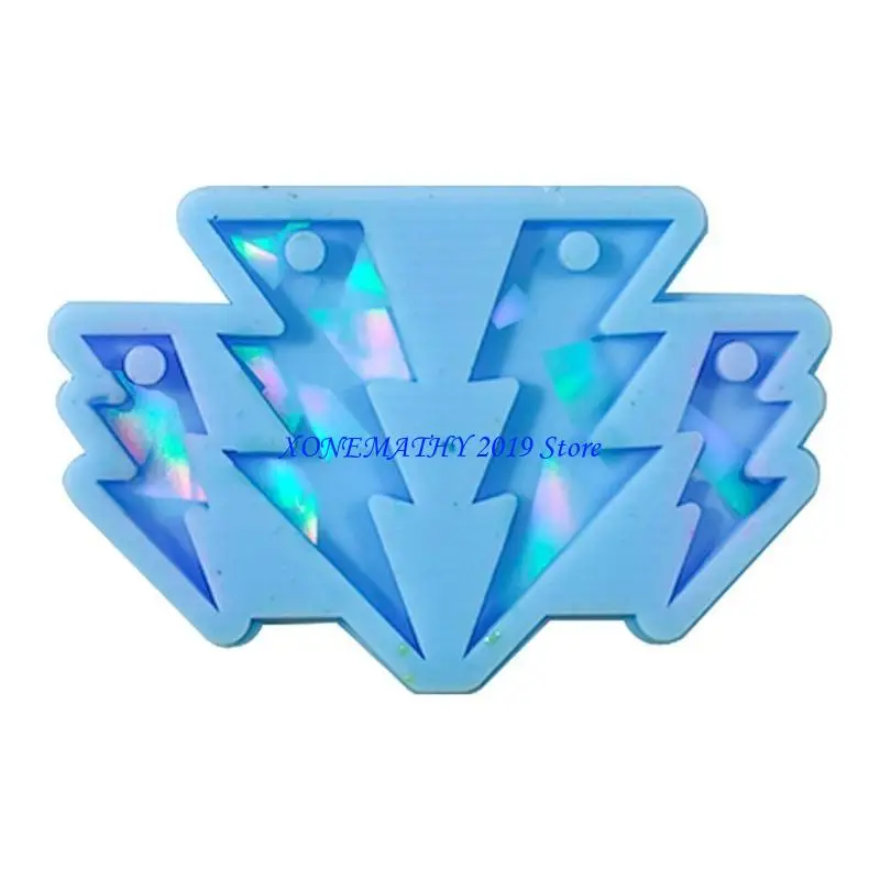

F42F Shimmering Lightnings Mold Lightnings Earring Pendnat Epoxy Mold