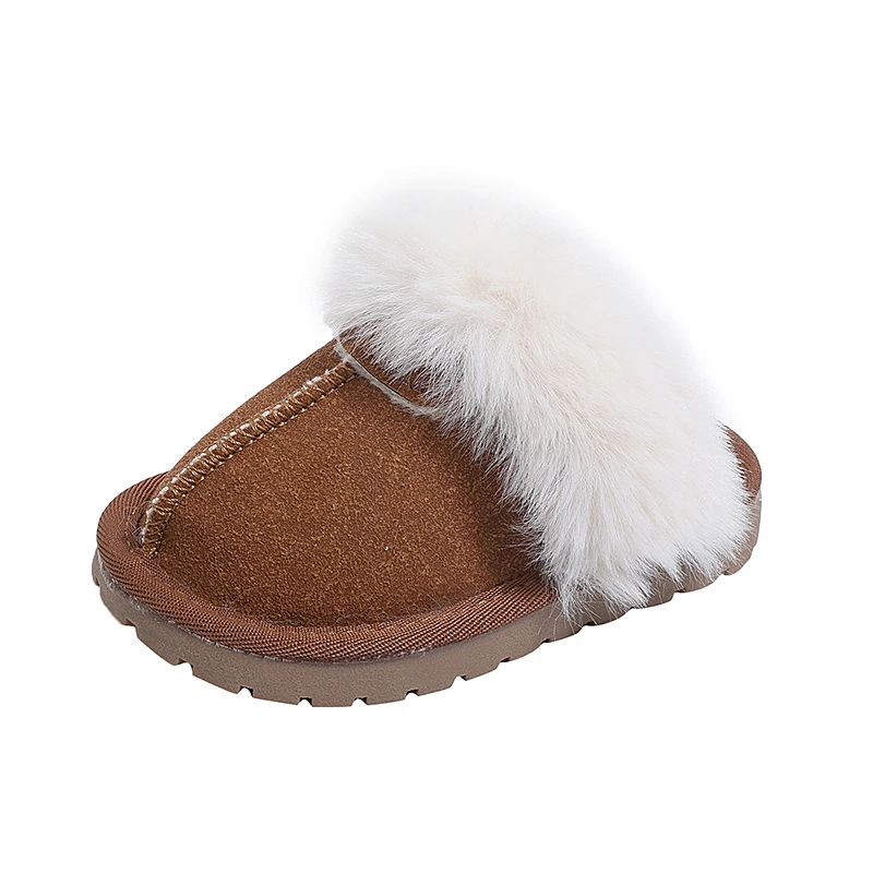 الأطفال أحذية قطنية بريطانيا نمط الاطفال النعال الكلاسيكية بلون الخياطة أفخم الشتاء الدافئ الفتيان الفتيات شباشب على الموضة 2026 #5