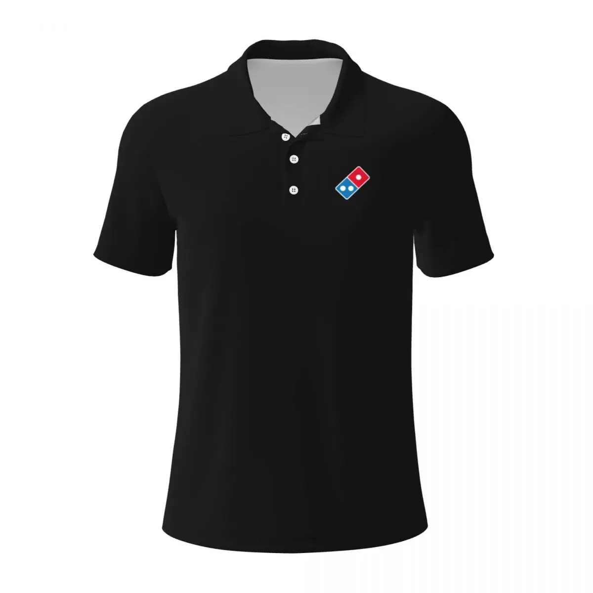 New Dominos Pizza Polo Shirts for Men Casual Solid Color Mens Polos Brand Versatile Clothing