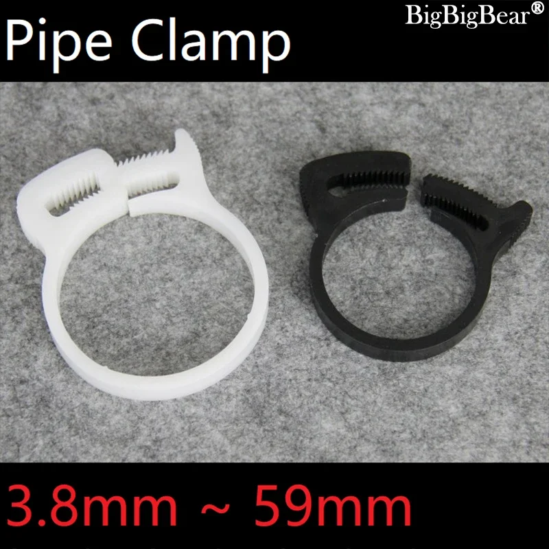 10pcs Hose Clamps 3.8~59mm Plastic Line Water Pipe Strong Clip Spring Cramps Fuel Air Tube Fitting  Fixed Tool