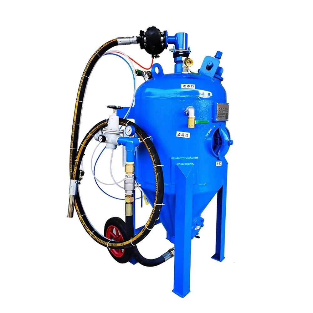 Portable Dustless High Pressure Water Sandblaster Machine Wet Blasting Pot Efficient Rust Removal Tool for Concrete