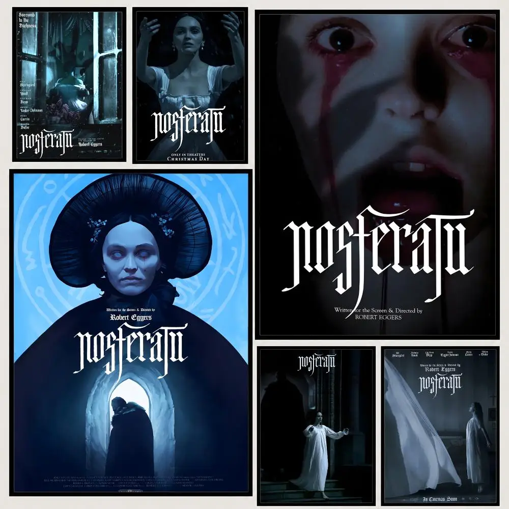Horror Movie Nosferatu Poster High-definition  stickers, suitable for bedroom, living room, home decoration