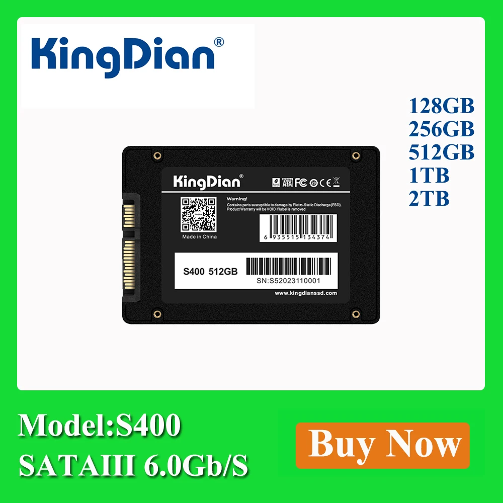 KingDian 512GB Hard Disk 2.5'' SATAIII SSD 560MB/s AHCI 128GB/256GB/1TB Solid State Drive for Desktop/Laptop