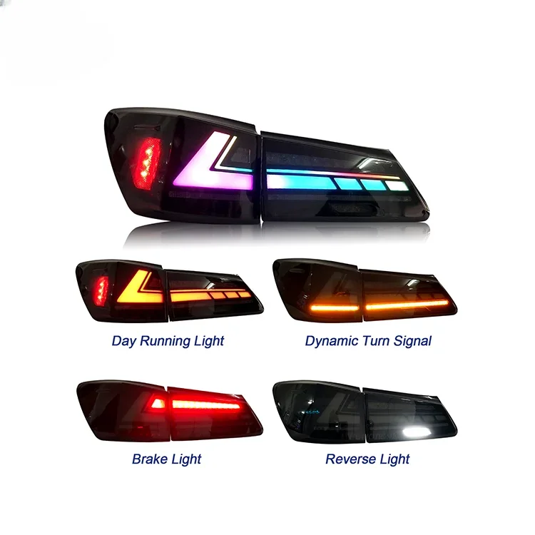 Hot Selling Car Tail Light for Lexus IS250 IS300 IS350 ISF 2006-2012 year Running Lamp+Brake+ Reverse+Turn Signal