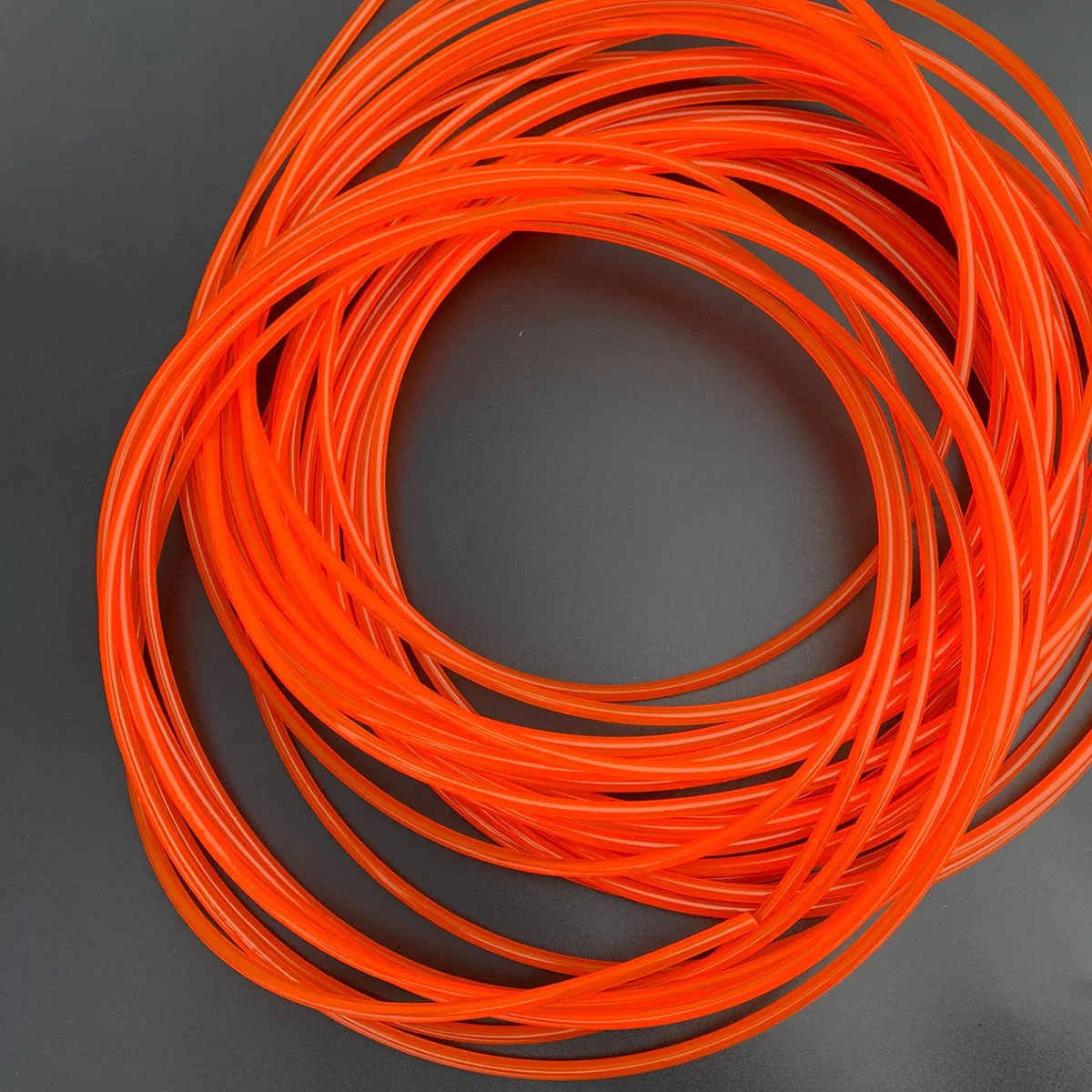 1เมตรยูรีเทนสีส้มสายพานลำเลียง PU รอบไดรฟ์เข็มขัด Meltable สายไฟเส้นผ่าศูนย์กลาง2มม.3มม.4มม.5มม.6มม.7มม.8มม.10มม.12มม.15มม.