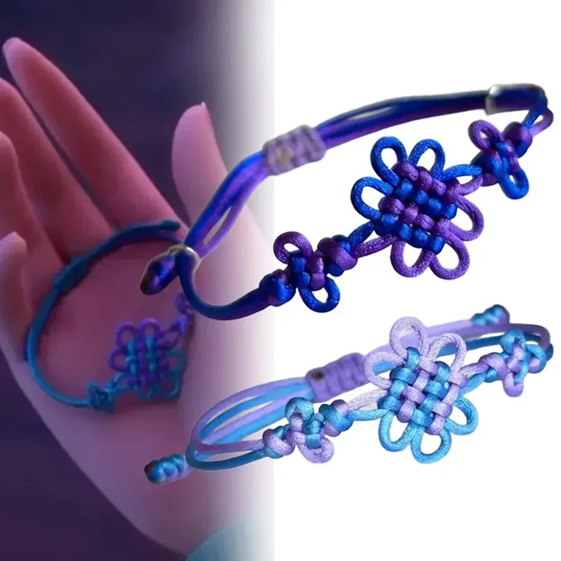 

For HUNTR/X Rumi Cosplay Bracelet Adjustable Woven Rope Chain Pendant Unisex Bracelets Cosplay Props Fashion Jewelry Accessories