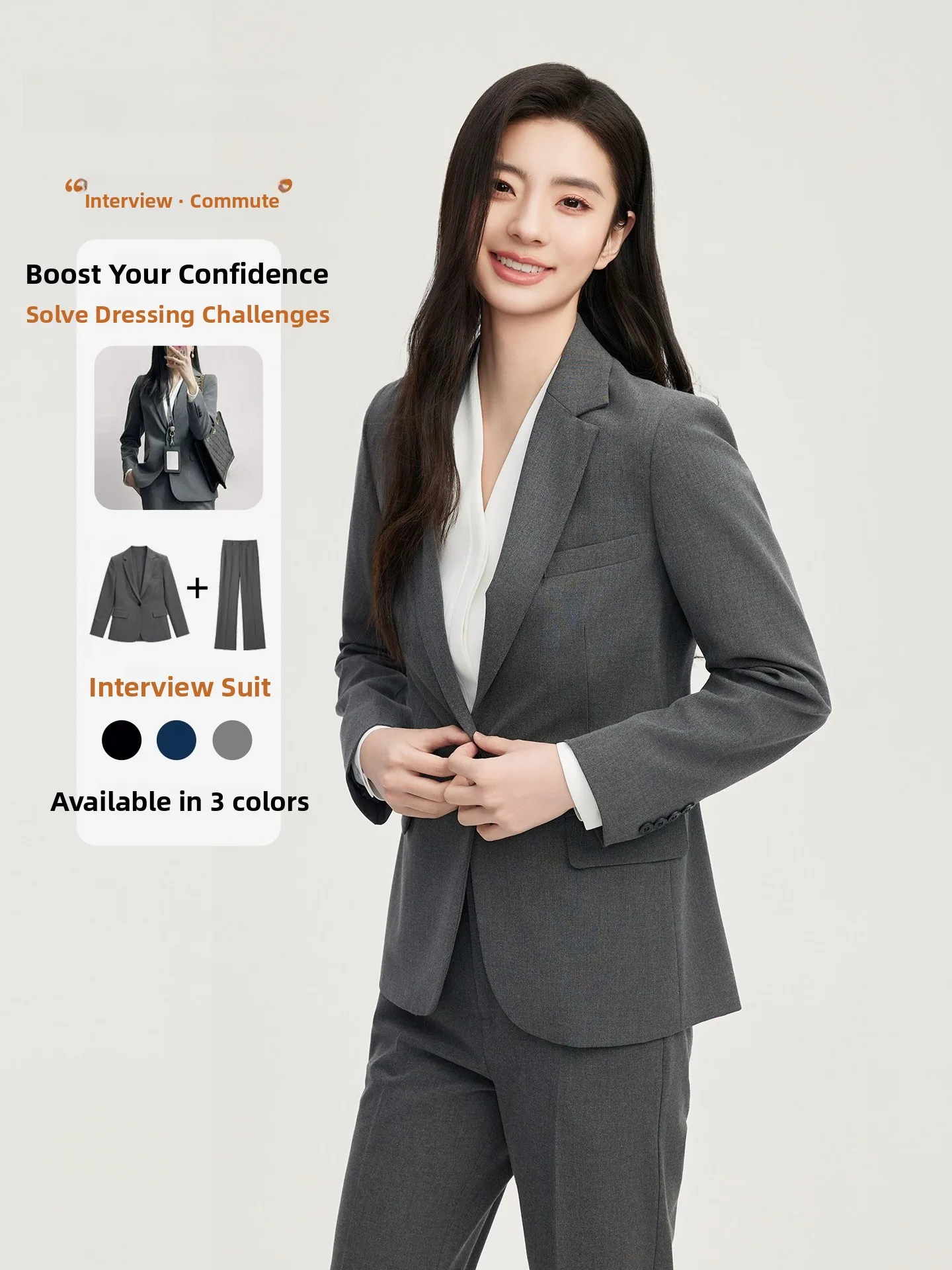 

Good Young ey Suit Set Women's Early Autumn Interview Profional Busin System High-End Feeling Workplace Western Suit