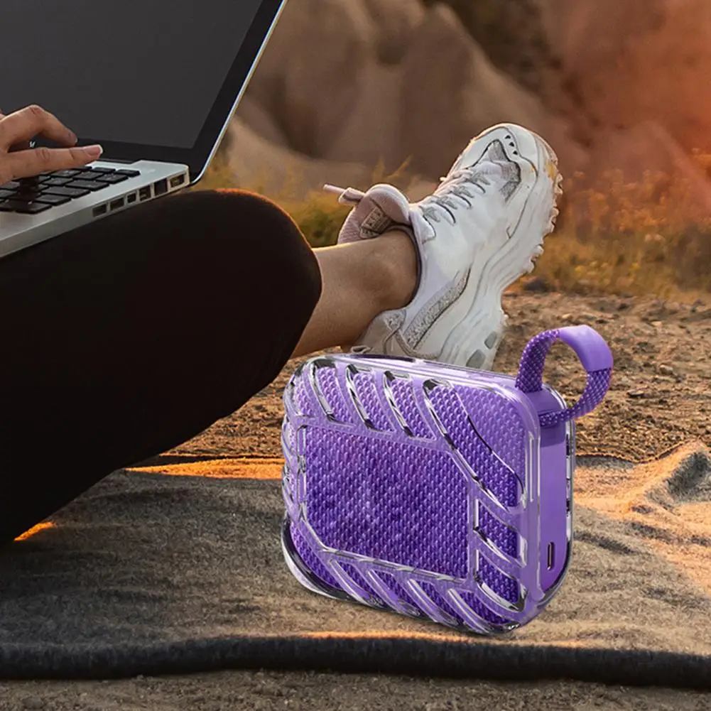 Jbl go 4用tpu保護ケース,ポータブルbtスピーカー,落下防止,透明カバー,衝撃保護