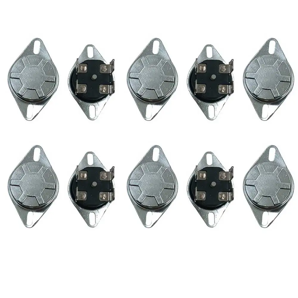 Silver KSD302X Four Pin Temperature Switch 20A 250V AC Bimetal Thermostat For Refrigerator Heater Industrial Control Devices