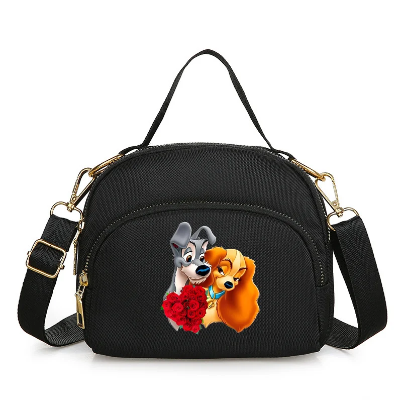 Lady and The Tramp Disney Dog Scamp Women's Bag Shoulder Bags Hand Bag Ladies Female Crossbody Bags Women's Bag Underarm Bags