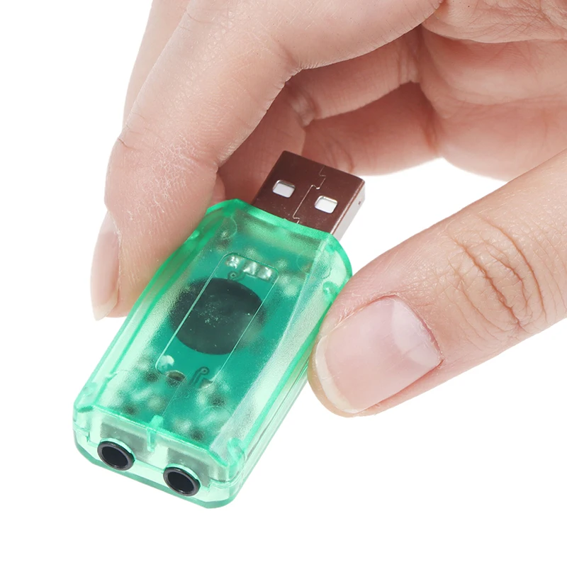 USB Sound Card External Mini Sound Card USB to 3.5mm Interface Stereo Audio Adapter for Win 7 8 Android Speaker Laptop Headset