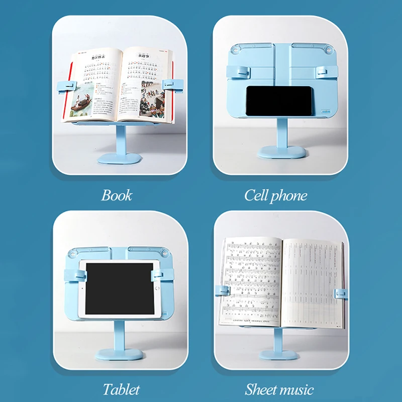 Portable Multifunctional Reading Stand Adjustable Multifunctional Vertical Lifting Reading Rack School Student Supplies