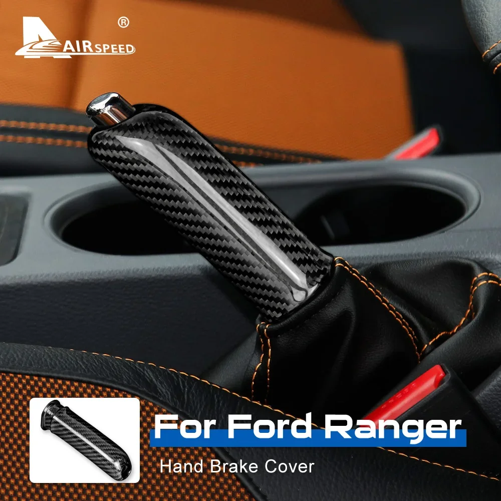 Hard Dry Carbon Fiber For Ford Ranger 2000 2001-2011 2012 2013 2014 2015 2016 2017 2018 2019 Car Replace Handbrake Grips Cover