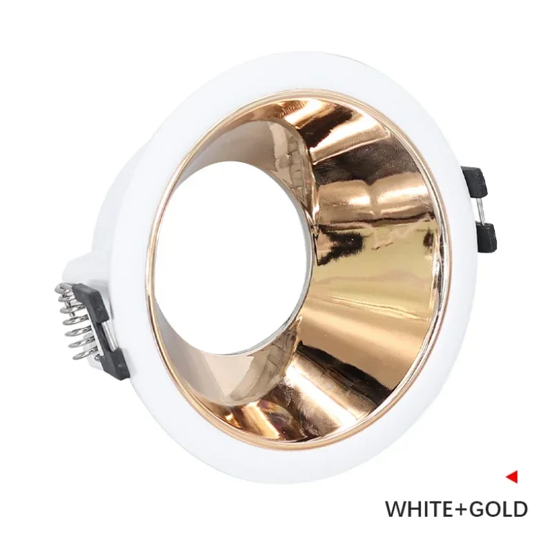 Mr16/Gu10lamp Dophouder Basis Randloze Spot Verlichtingsarmatuur Ronde Inbouw Plafond Mount Downlight Frame Beugel Led