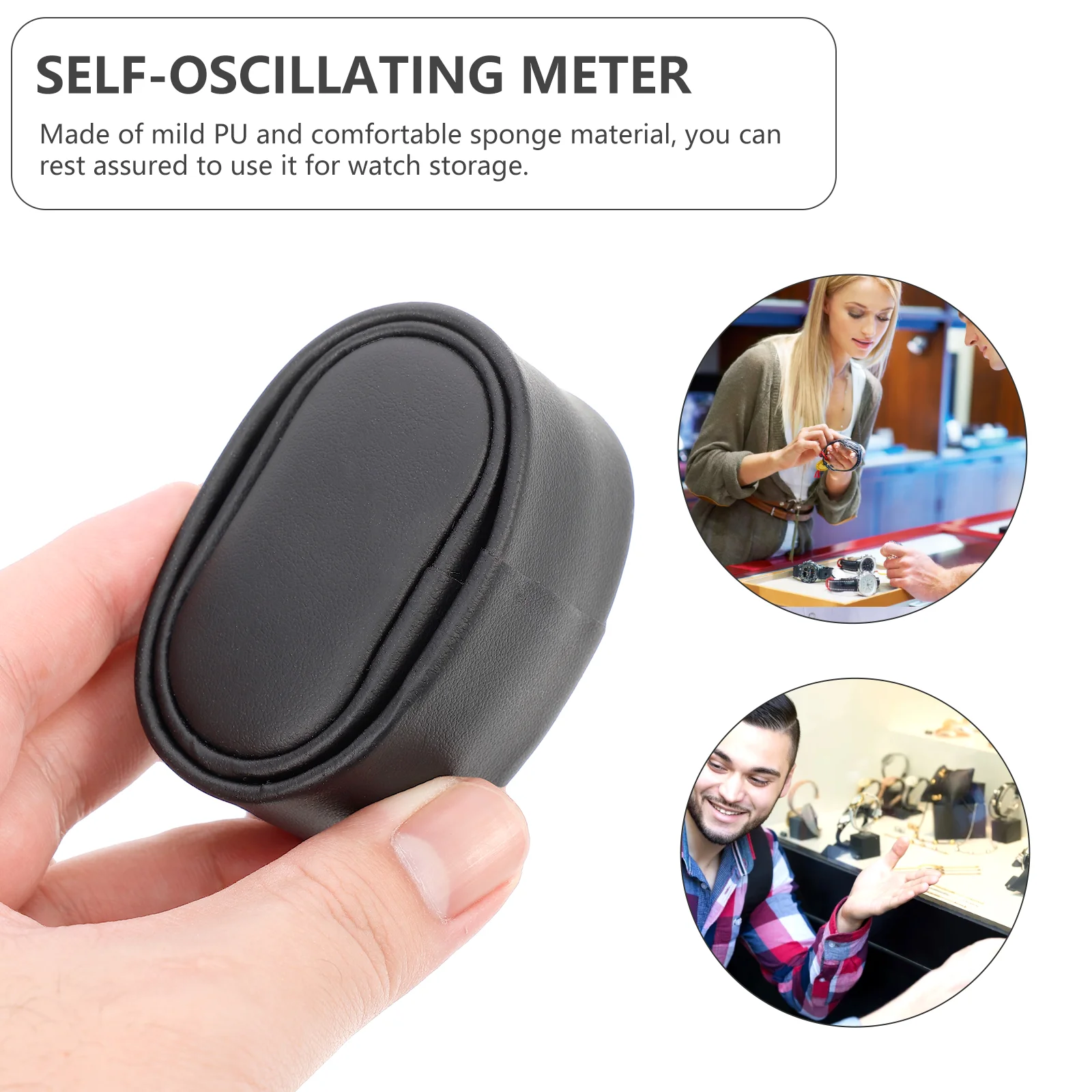 2 Pcs Small Watch Pillow Automatic Winder Collector Component Display Stand Parts Pu Cushion Organizer