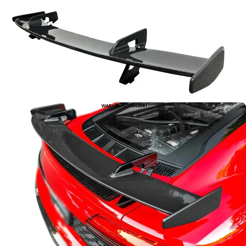 

Automotive Accessories for R8 Car Rwd Style Dry Carbon Fiber Rear Spoiler Wing for R8 V10 GT Spoiler Body Kits
