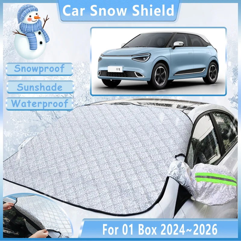 Car Snow Shield For Dongfeng Nammi 01 Box 2024 2025 2026 Waterproof Sun Visor Front Windshield Window Sunshade Cover Accessories