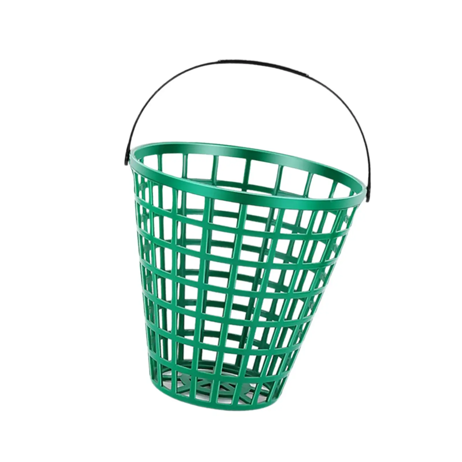 Golf Ball Holder Basket Portable ABS Container Organizer with Handle for Golf Training Accessories