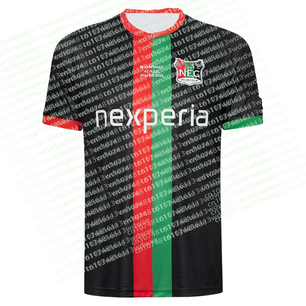 Nieuwe Collectie NEC Nijmegen 2026 Nederland Jersey Voetbal 3D Gedrukt heren T-Shirt KID Sport Fan Footy Jersey Fietsen shirt