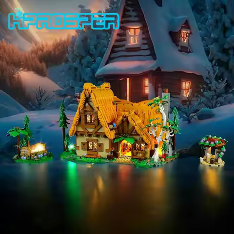 Hprosper LED Light for Lego 43242 Disney Snow White and The Seven Dwarfs' Cottage Lamp With Battery Box (Not Building Blocks )