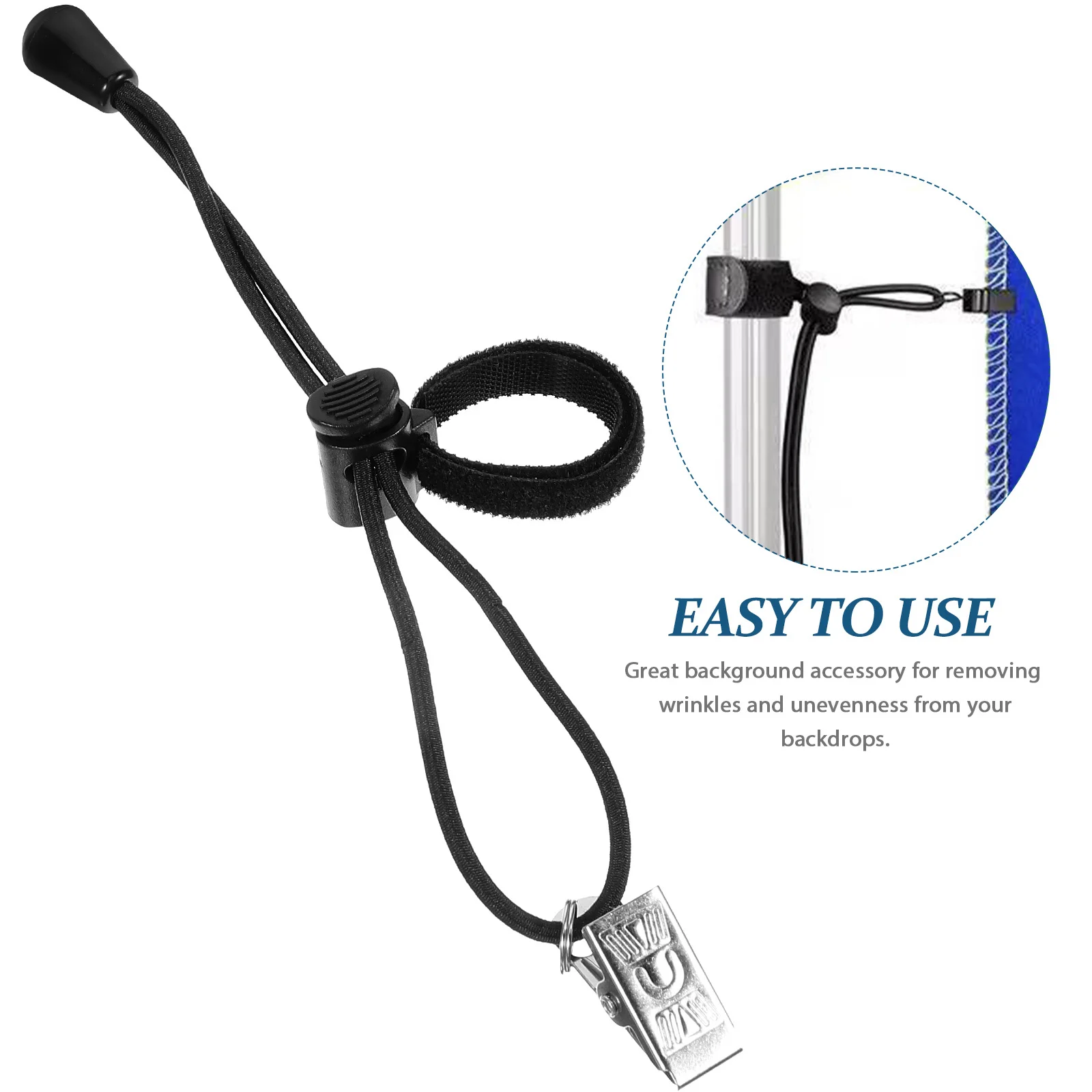 

8Pcs Photography Backdrop Clips Adjustable Background Cloth Holder Clamp Fixing Smoother Wrinkle Remover Backdrop Holder