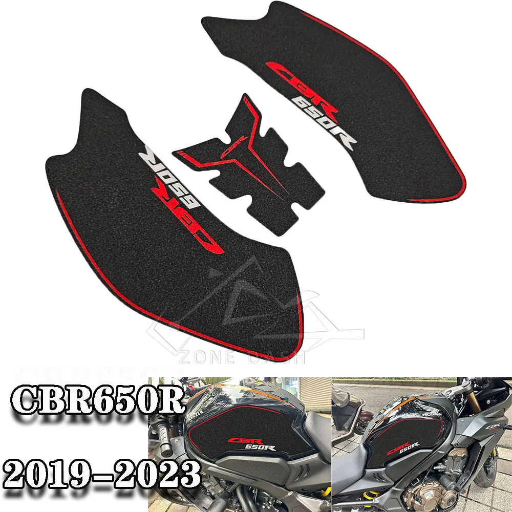 

For Honda CBR650R CB650R 2019-2023 Side Fuel Tank Pad Tank Pads Protector Stickers Decal Gas Knee Grip Traction Pad Tankpad