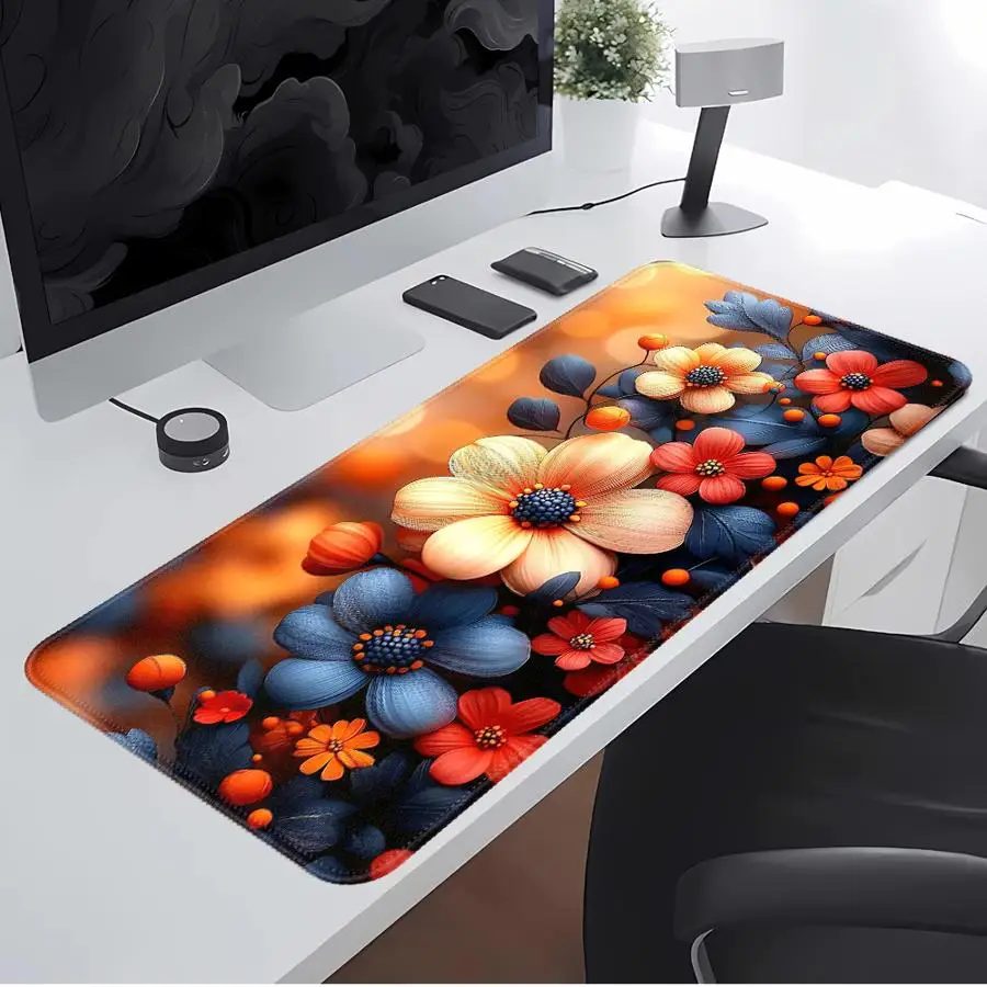 Beautiful Flowers Waterproof Mouse Pad Desk accessories Computer Laptop Pad Keyboard Mouse Pad office Pad Game Console Pad